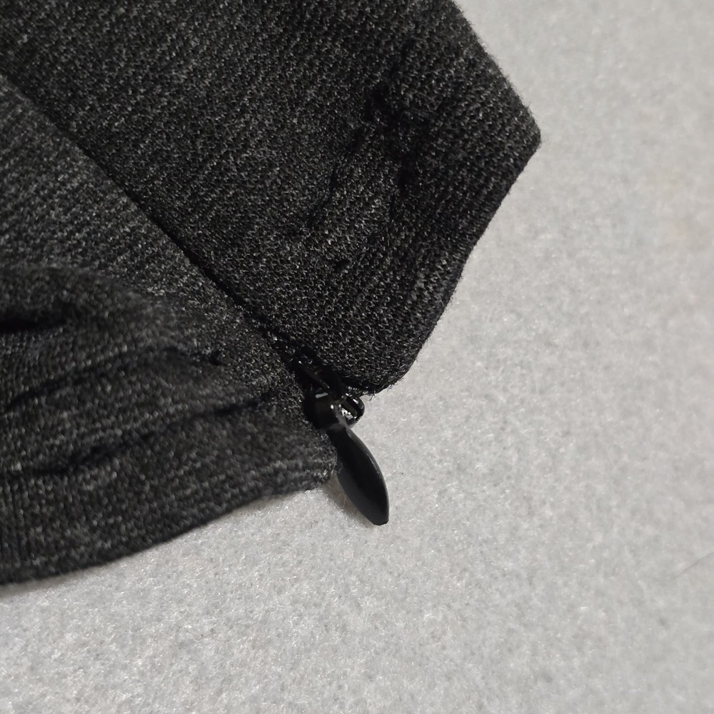 A New Day Women XL Charcoal Gray Knit Pants Ankle Zip Tapered Stretch Pockets - Picture 5 of 10
